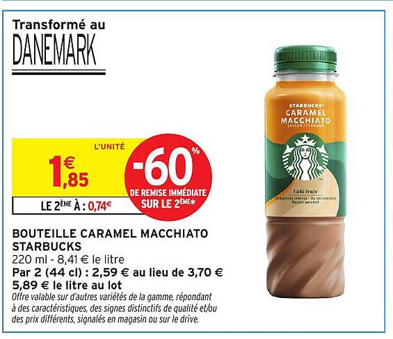 BOUTEILLE CARAMEL MACCHIATO STARBUCKS