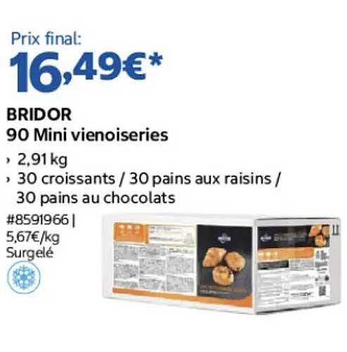 BRIDOR 90 Mini viennoiseries