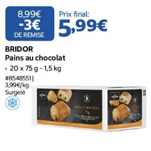 BRIDOR Pains au chocolat