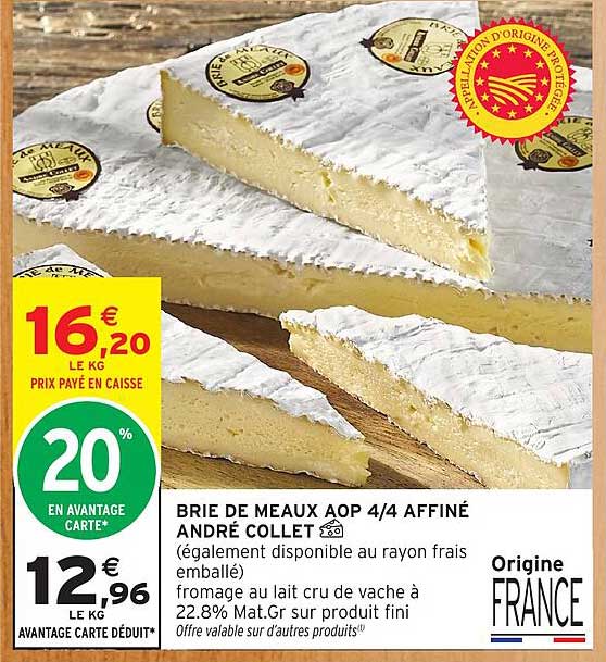 BRIE DE MEAUX AOP 4/4 AFFINÉ ANDRÉ COLLET