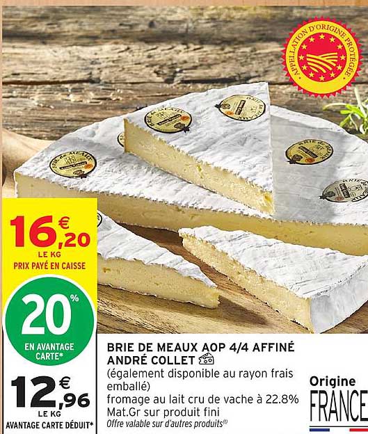 BRIE DE MEAUX AOP 4/4 AFFINÉ ANDRÉ COLLET