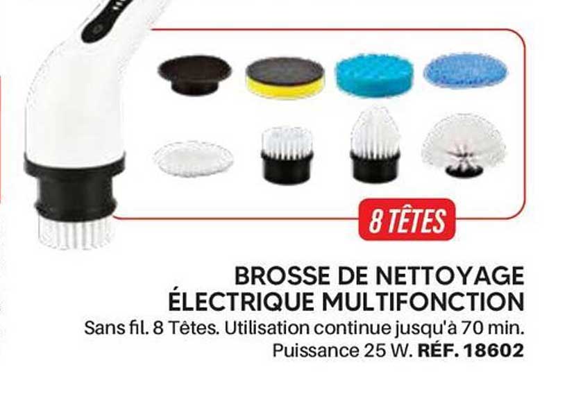 BROSSE DE NETTOYAGE ÉLECTRIQUE MULTIFONCTION