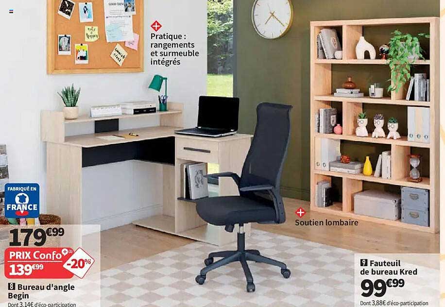 Bureau d'angle Begin