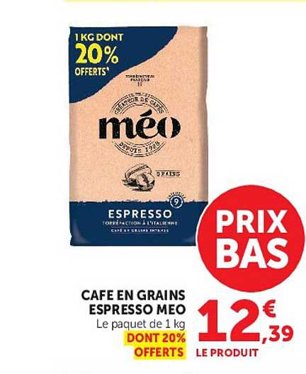 CAFE EN GRAINS ESPRESSO MEO