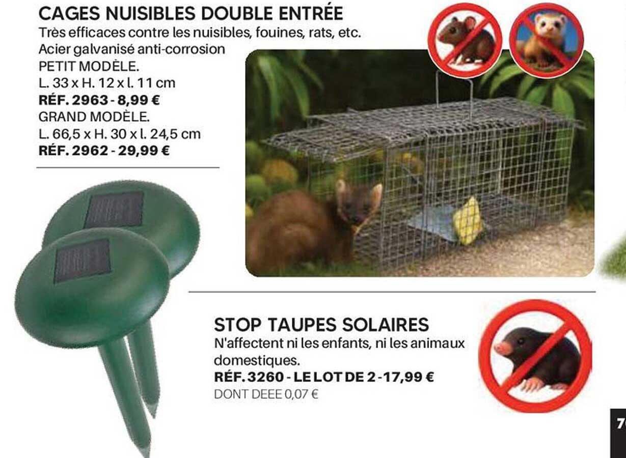 CAGES NUISIBLES DOUBLE ENTRÉE