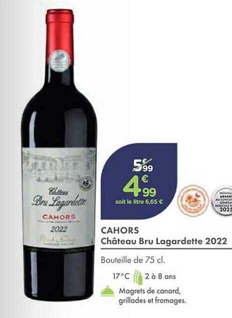 CAHORS Château Bru Lagardette 2022