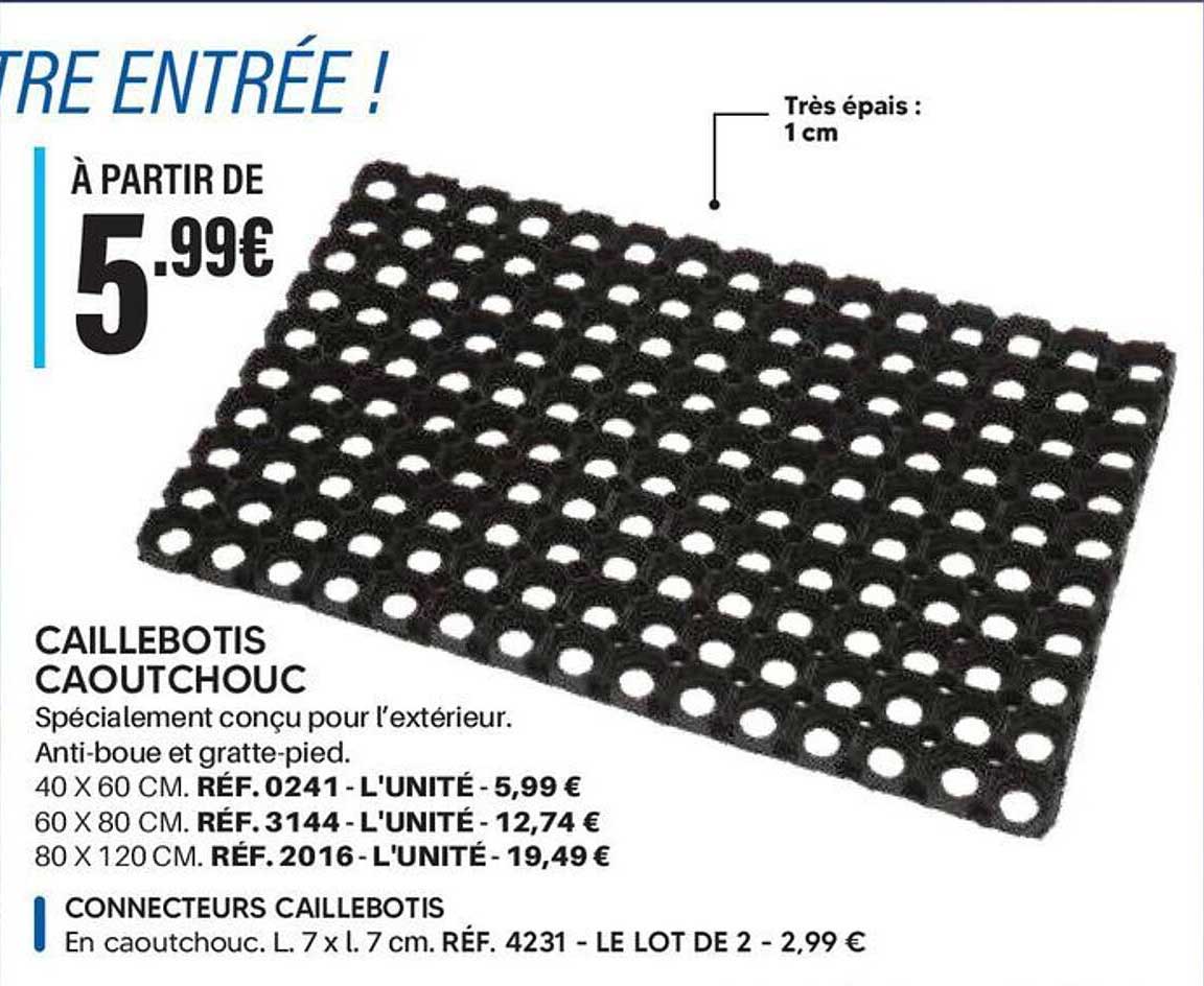 CAILLEBOTIS CAOUTCHOUC