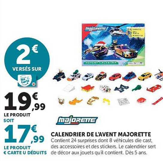 CALENDRIER DE L'AVENT MAJORETTE