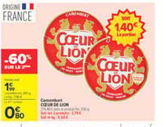 Camembert CŒUR DE LION