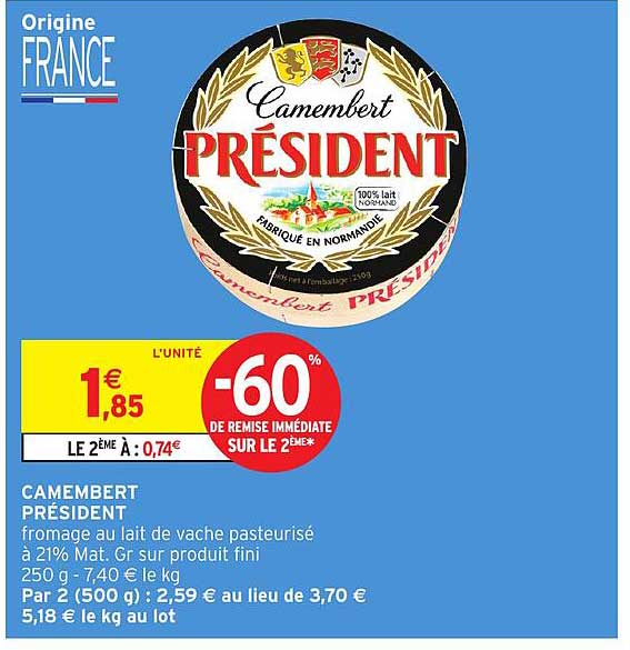 CAMEMBERT PRÉSIDENT