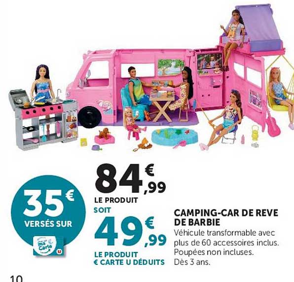 CAMPING-CAR DE RÊVE DE BARBIE