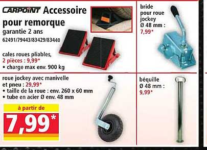 CARPOINT Accessoire pour remorque garantie 2 ans