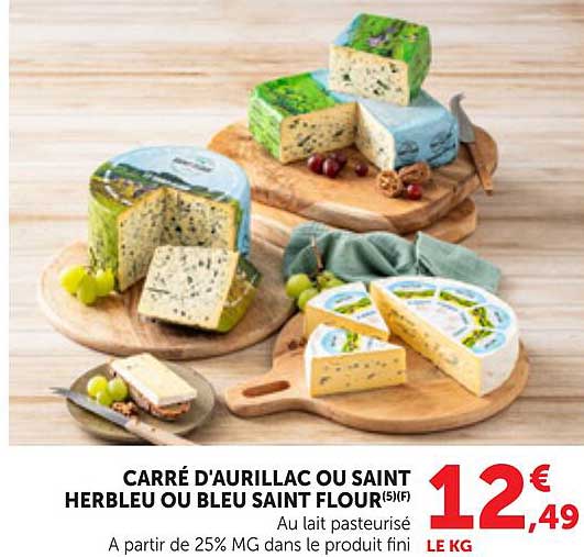 CARRÉ D’AURILLAC OU SAINT HERBLEU OU BLEU SAINT FLOUR