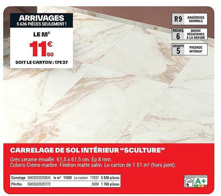 CARRELAGE DE SOL INTÉRIEUR “SCULPTURE”