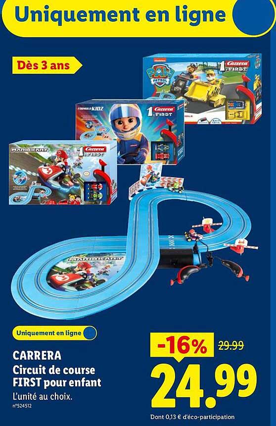 CARRERA Circuit de course FIRST pour enfant