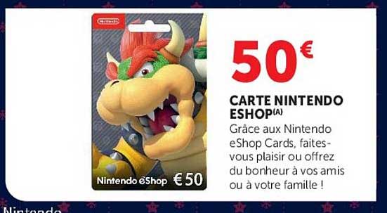 CARTE NINTENDO ESHOP (A)