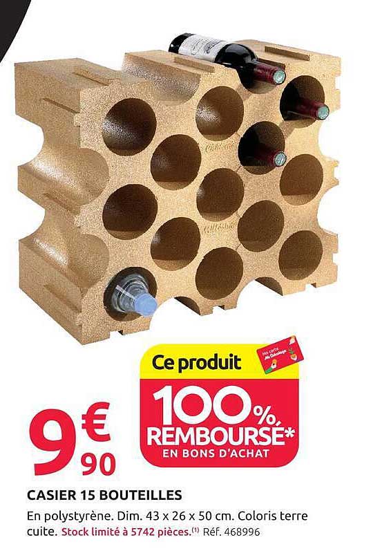 CASIER 15 BOUTEILLES