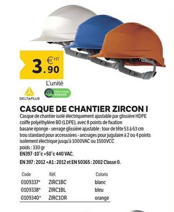CASQUE DE CHANTIER ZIRCON I