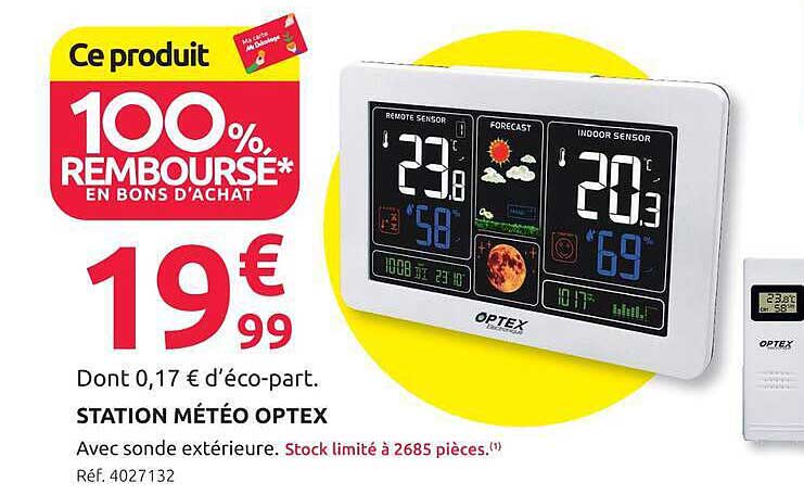 Ce produit 100% REMBOURSÉ* EN BONS D’ACHAT