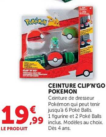 CEINTURE CLIP'N'GO POKEMON