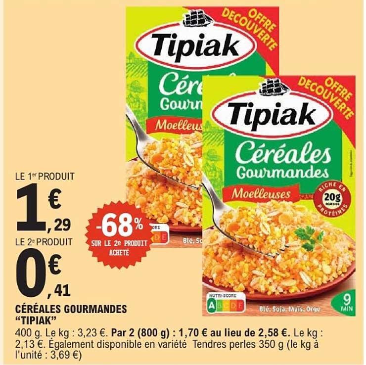 CÉRÉALES GOURMANDES "TIPIAK"