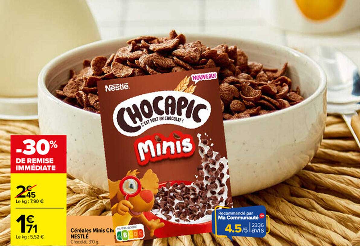 Céréales Minis Chocapic NESTLÉ