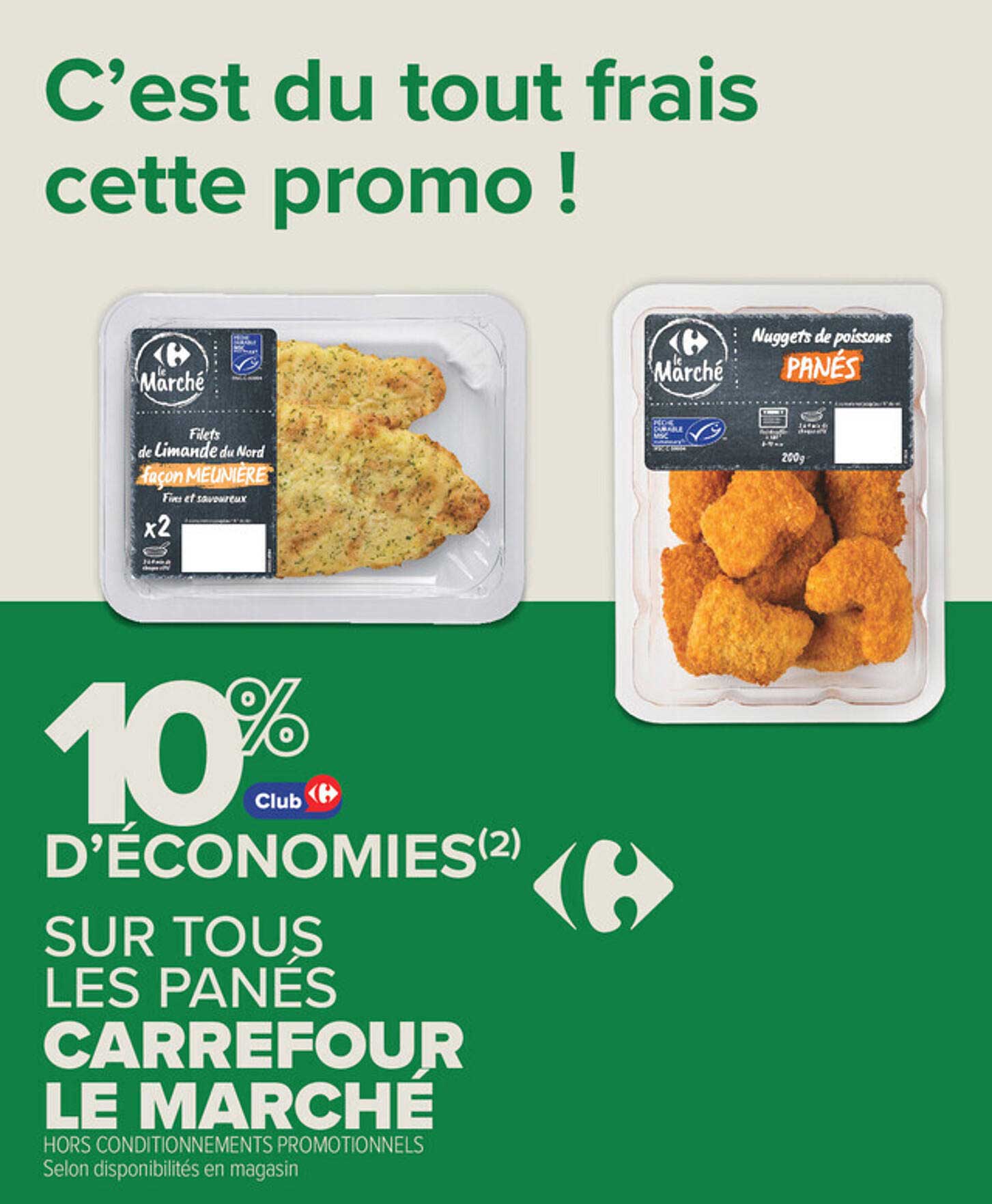 C’est du tout frais cette promo !