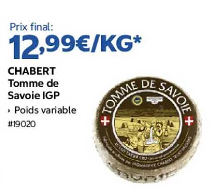 CHABERT Tomme de Savoie IGP