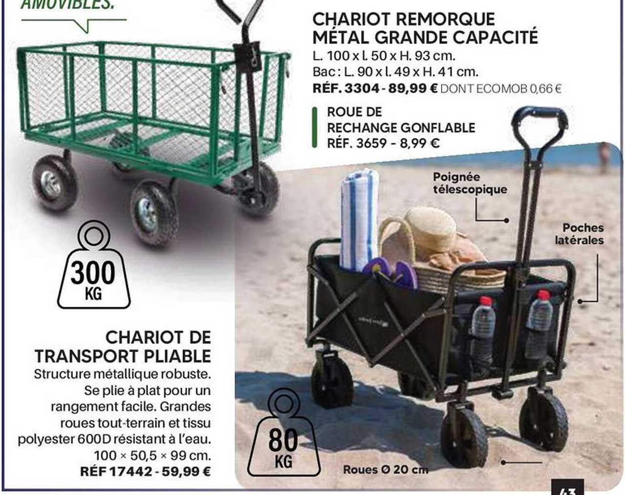 CHARIOT DE TRANSPORT PLIABLE
