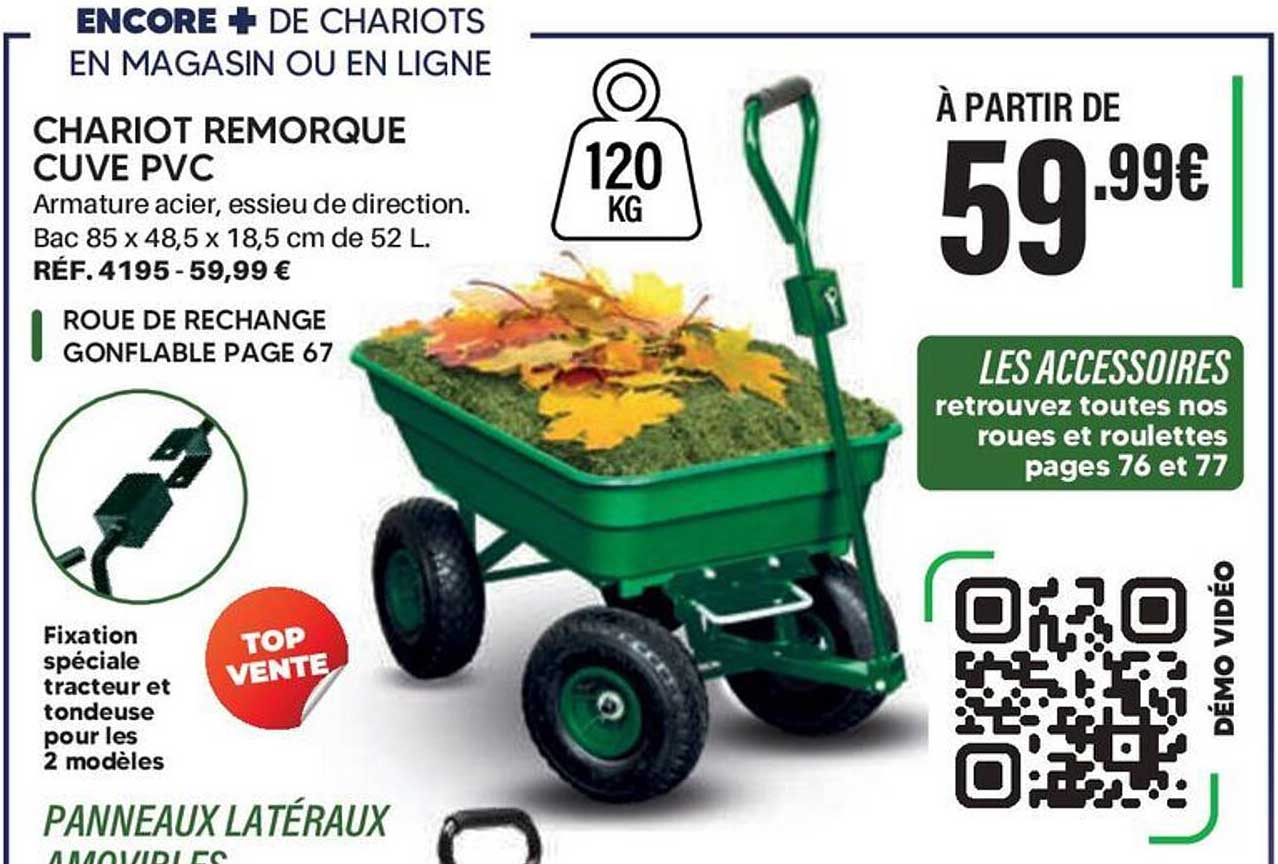 CHARIOT REMORQUE CUVE PVC