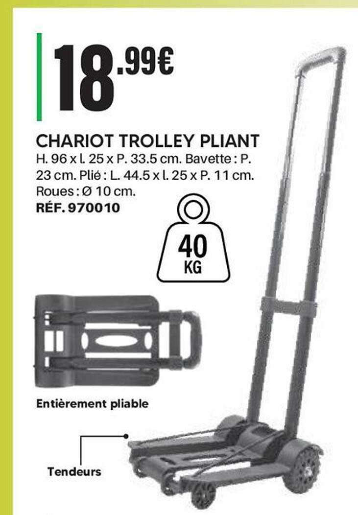 CHARIOT TROLLEY PLIANT