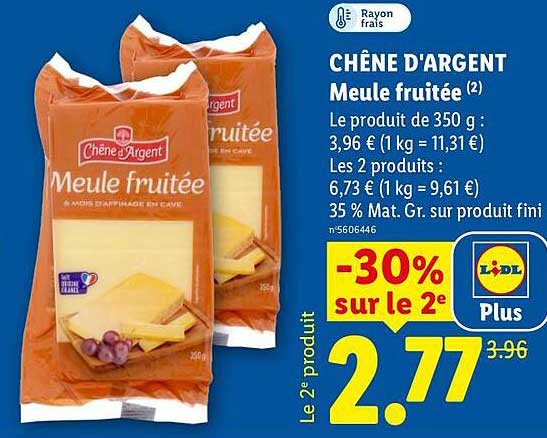 CHÊNE D’ARGENT Meule fruitée