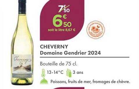 CHEVERNY Domaine Gendrier 2024