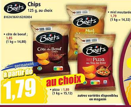 Chips 125 g, au choix