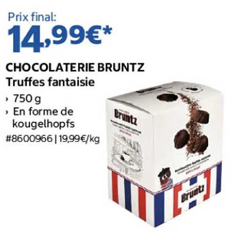CHOCOLATERIE BRUNTZ Truffes fantaisie