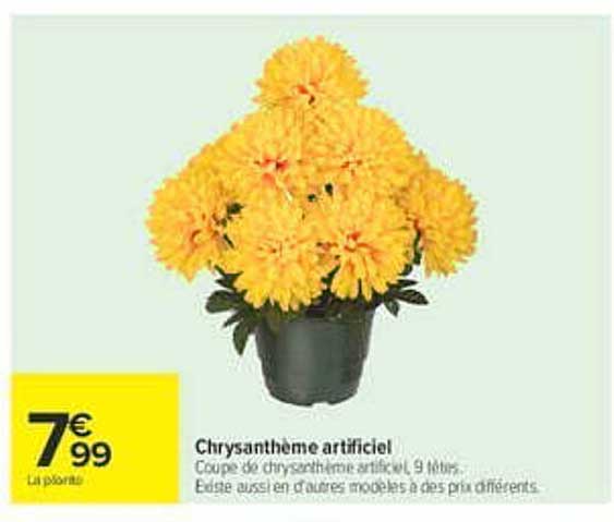 Chrysanthème artificiel
