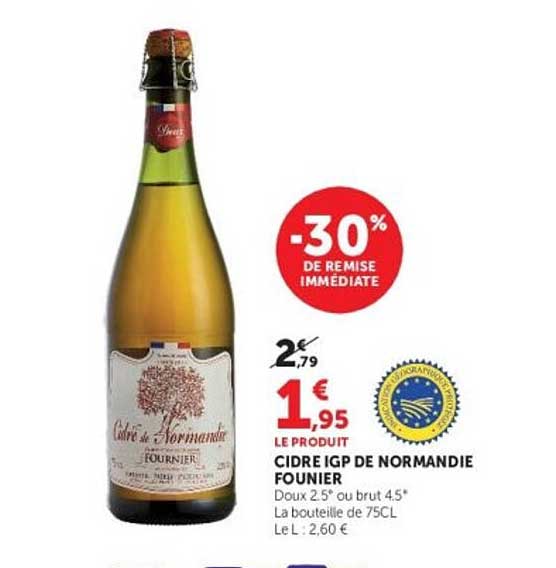 CIDRE IGP DE NORMANDIE FOURNIER