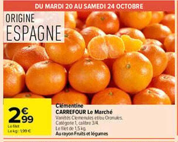 Clémentine CARREFOUR Le Marché