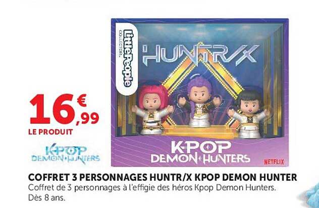 COFFRET 3 PERSONNAGES HUNTR/X KPOP DEMON HUNTER