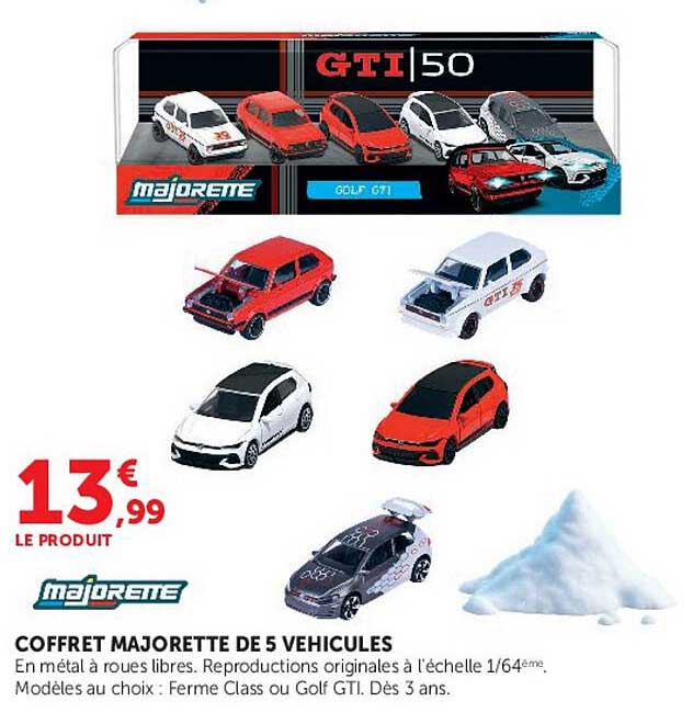 COFFRET MAJORETTE DE 5 VEHICULES