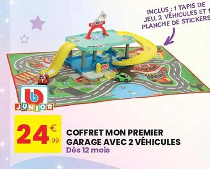 COFFRET MON PREMIER GARAGE AVEC 2 VÉHICULES