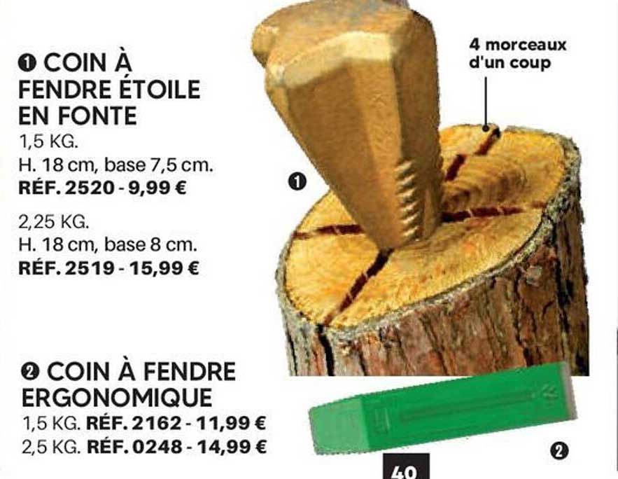 COIN À FENDRE ÉTOILE EN FONTE