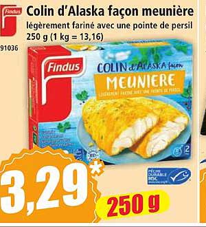 Colin d'Alaska façon meunière