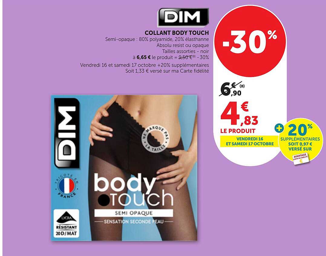 COLLANT BODY TOUCH