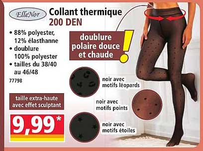 Collant thermique 200 DEN