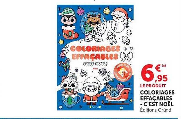 COLORIAGES EFFAÇABLES C'EST NOËL
