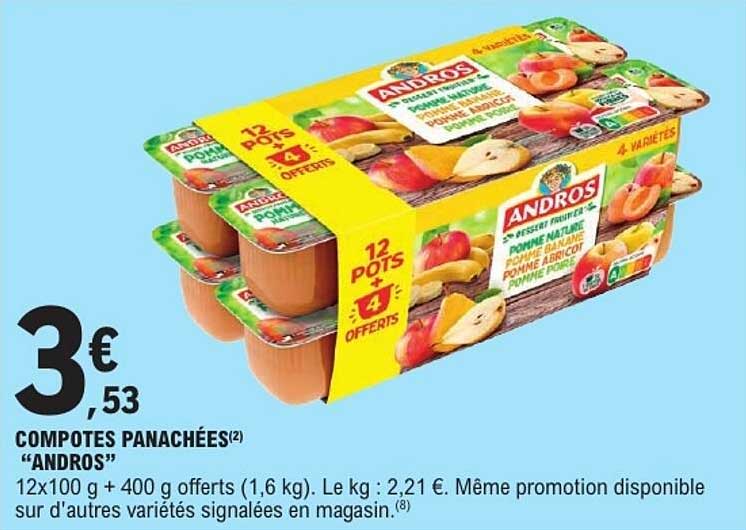 COMPOTES PANACHÉES "ANDROS"