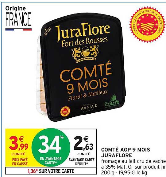 COMTÉ AOP 9 MOIS JURAFLORE