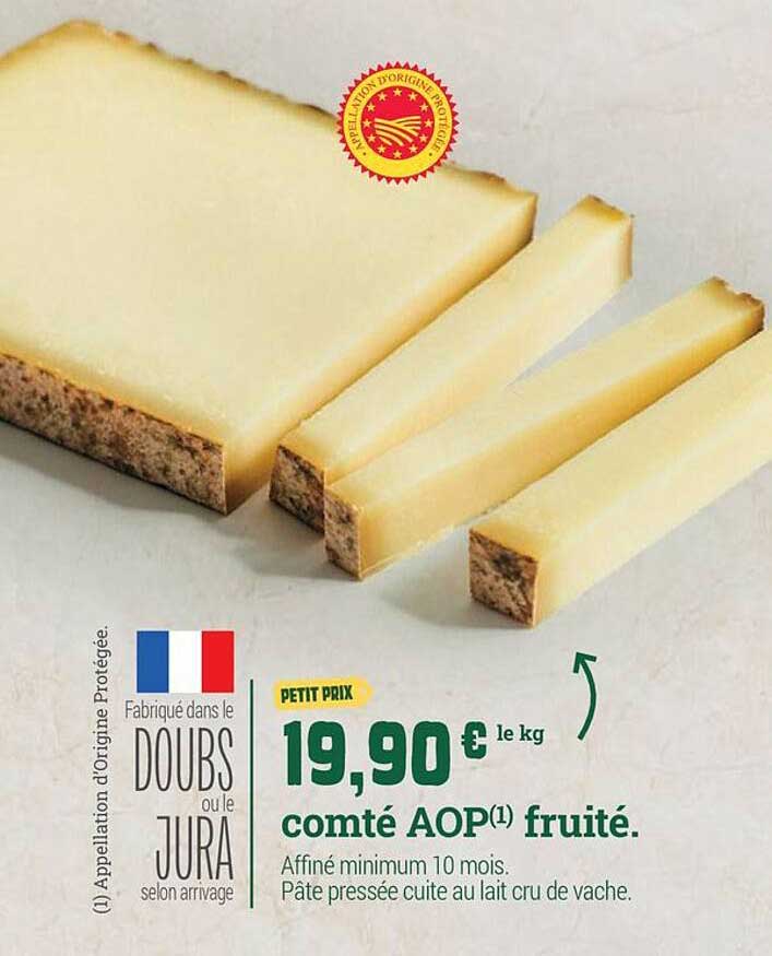 comté AOP(1) fruité.