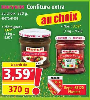 Confiture extra au choix